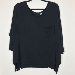 Black 3/4 sleeve shirt
